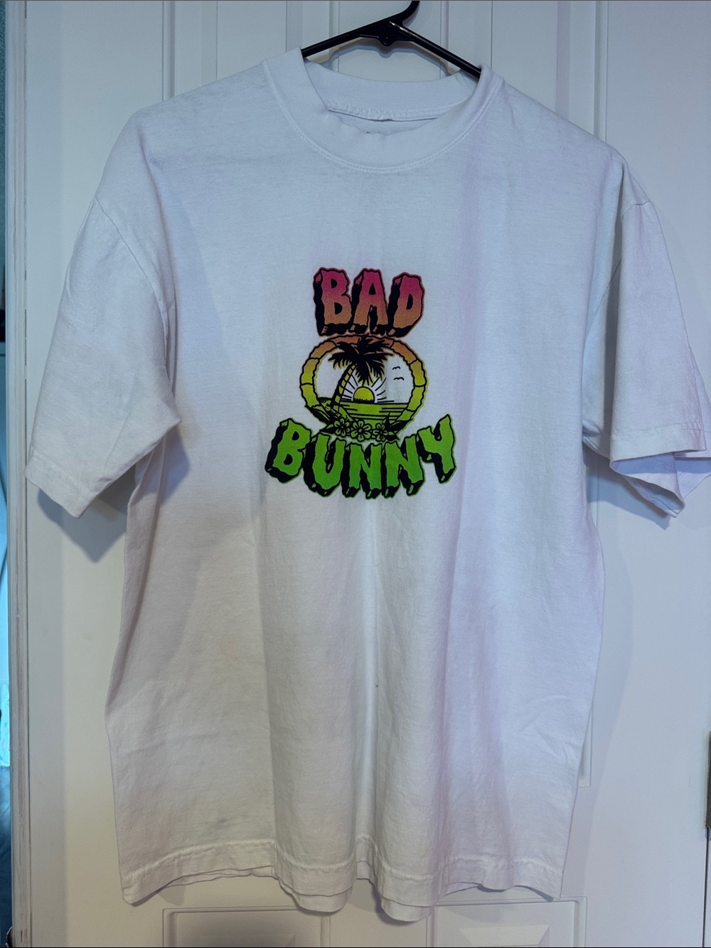 Bad Bunny Kids White Graphic Tee